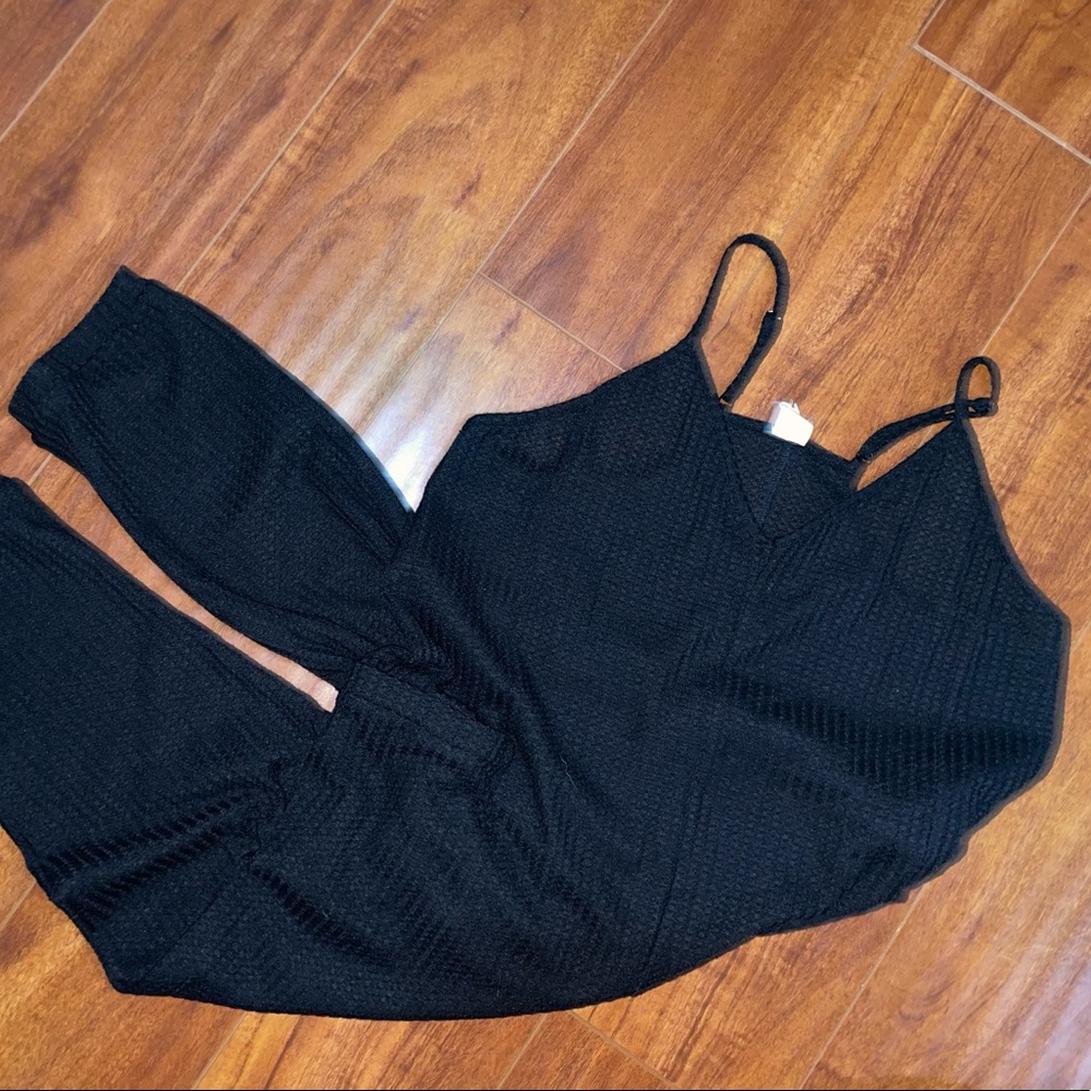 Vici collection cotton blend pocketed jumpsuit